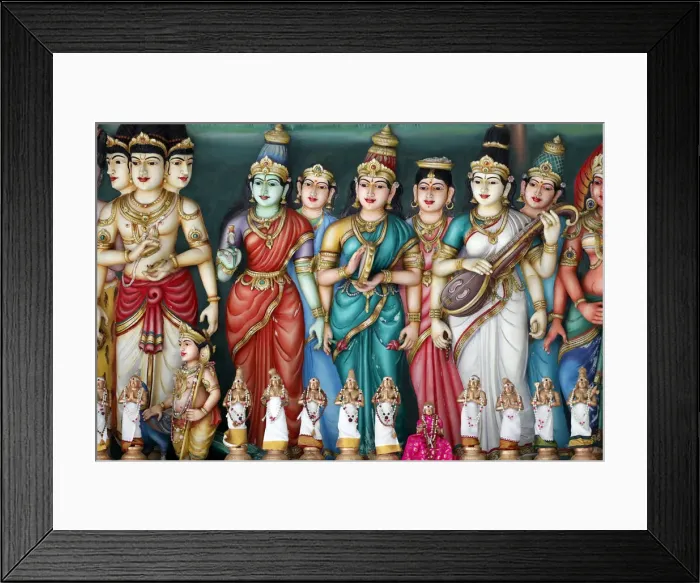 Framed Print : A sculptural frieze depicting Hindu deities, Sri Mahamariamman Hindu Temple, Kuala Lumpur Framed Print : A sculptural frieze depicting Hindu deities, Sri Mahamariamman Hindu Temple, Kuala Lumpur