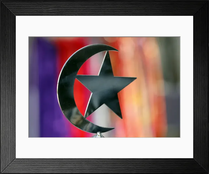 Framed Print : Star and crescent symbol of Islam, Jamek Mosque (Masjid Jamek Sultan Abdul Samad) Framed Print : Star and crescent symbol of Islam, Jamek Mosque (Masjid Jamek Sultan Abdul Samad)