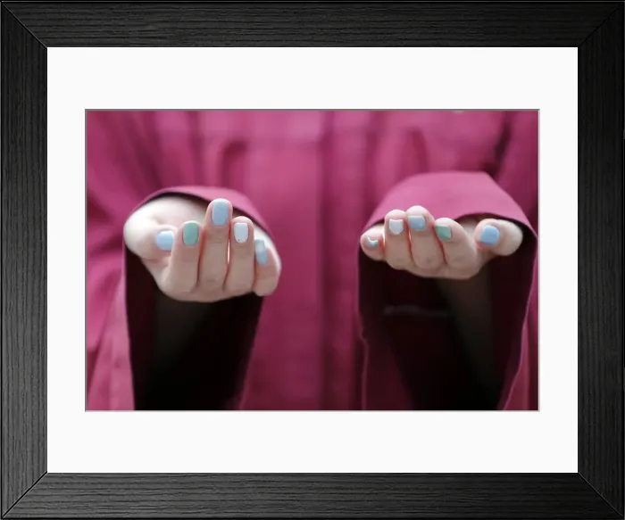 Framed Print : Close-up of hands of Muslim woman praying, Putra Mosque (Masjid Putra), Putrajaya Framed Print : Close-up of hands of Muslim woman praying, Putra Mosque (Masjid Putra), Putrajaya