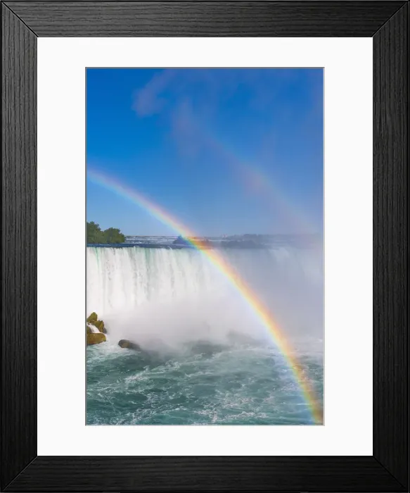 Framed Print : Double rainbow, Horseshoe Falls, Niagara Falls, Ontario, Canada, North America Framed Print : Double rainbow, Horseshoe Falls, Niagara Falls, Ontario, Canada, North America