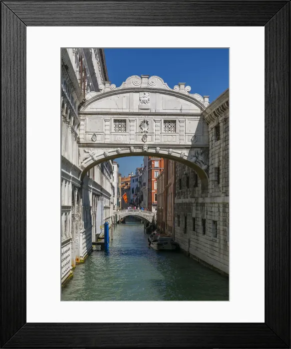 Framed Print : View of Bridge of Sighs from Riva Degli Schiavoni, Venice, UNESCO World Heritage Site Framed Print : View of Bridge of Sighs from Riva Degli Schiavoni, Venice, UNESCO World Heritage Site