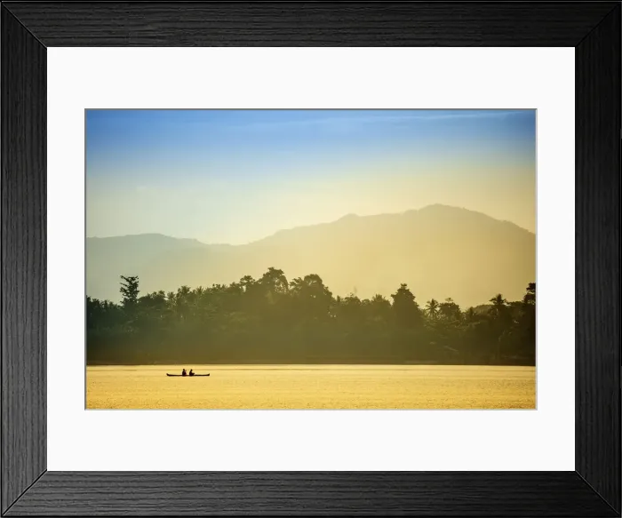 Framed Print : A local fisherman in a traditional canoe, Banda, Maluku, Spice Islands, Indonesia Framed Print : A local fisherman in a traditional canoe, Banda, Maluku, Spice Islands, Indonesia