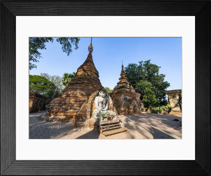 Framed Print : Yadana Hsemee Pagoda Complex, Inwa (Ava), Mandalay, Myanmar (Burma), Asia