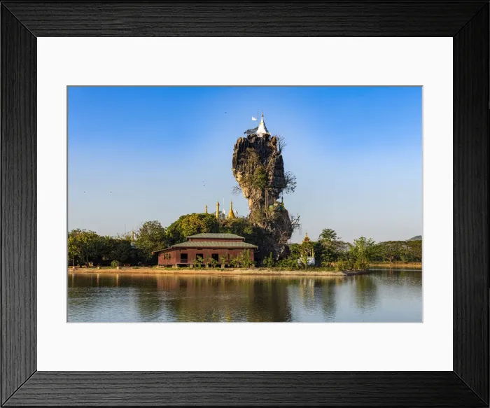 Framed Print : Little pagoda on a rock, Kyauk Kalap, Hpa-An, Kayin state, Myanmar (Burma), Asia Framed Print : Little pagoda on a rock, Kyauk Kalap, Hpa-An, Kayin state, Myanmar (Burma), Asia