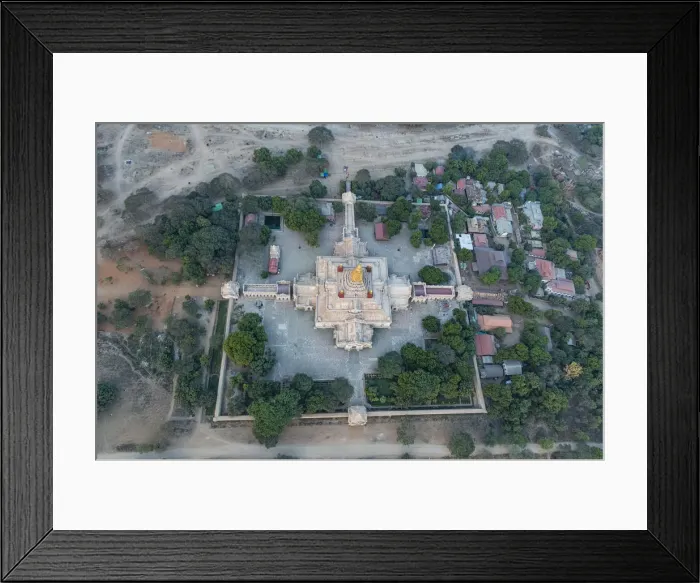 Framed Print : Aerial of the Ananda Temple, Bagan (Pagan), Myanmar (Burma), Asia Framed Print : Aerial of the Ananda Temple, Bagan (Pagan), Myanmar (Burma), Asia