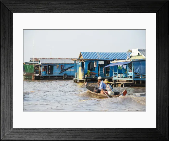 Framed Print : Floating village at Tonle Sap Lake, Cambodia, Indochina, Southeast Asia, Asia Framed Print : Floating village at Tonle Sap Lake, Cambodia, Indochina, Southeast Asia, Asia