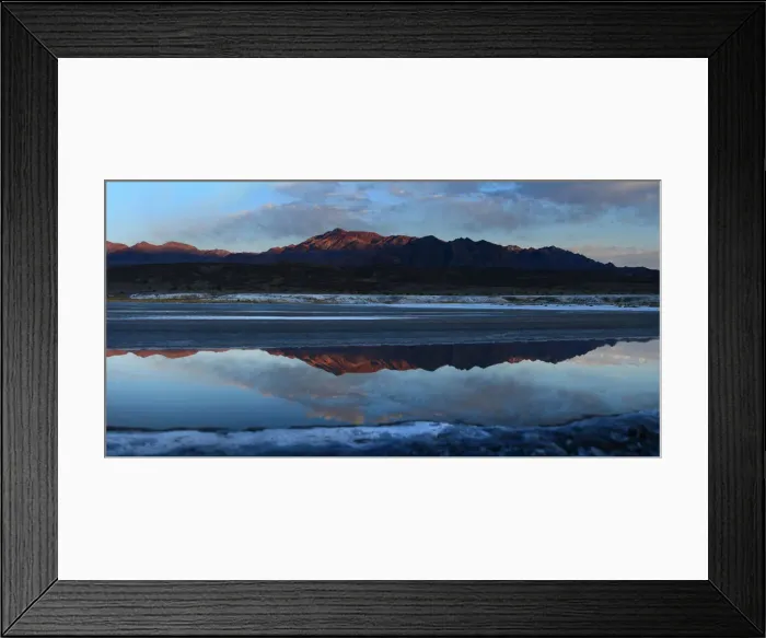 Framed Print : Small creeks flow into the salt flats, California, United States of America Framed Print : Small creeks flow into the salt flats, California, United States of America