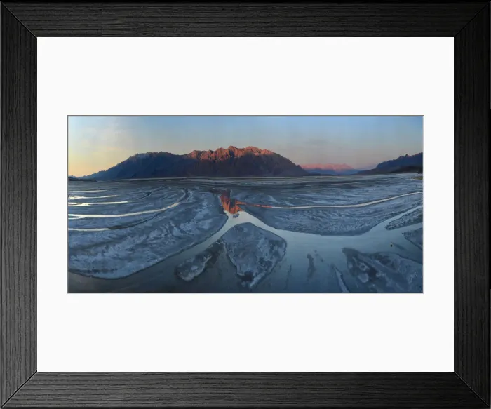 Framed Print : Small creeks flow into the salt flats, California, United States of America Framed Print : Small creeks flow into the salt flats, California, United States of America