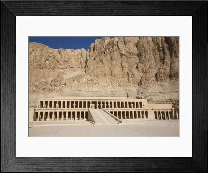 Framed Print : Overview, Hatshepsut Mortuary Temple (Deir el-Bahri), UNESCO World Heritage Site Framed Print : Overview, Hatshepsut Mortuary Temple (Deir el-Bahri), UNESCO World Heritage Site