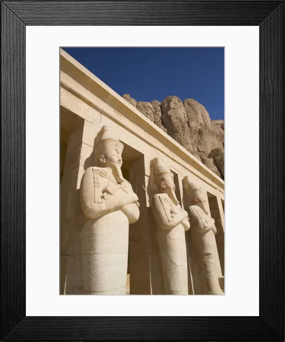 Framed Print : Statues of Queen Hatshepsut, Hatshepsut Mortuary Temple (Deir el-Bahri) Framed Print : Statues of Queen Hatshepsut, Hatshepsut Mortuary Temple (Deir el-Bahri)