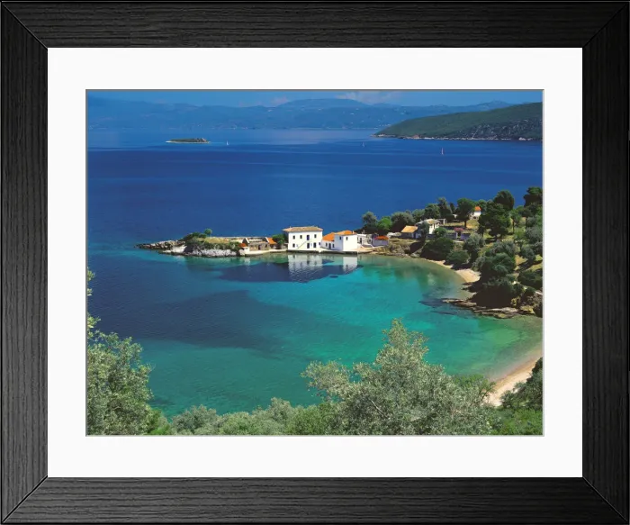Framed Print : Pagasetic Gulf and beach, Tzasteni, Pelion, Greece, Europe Framed Print : Pagasetic Gulf and beach, Tzasteni, Pelion, Greece, Europe