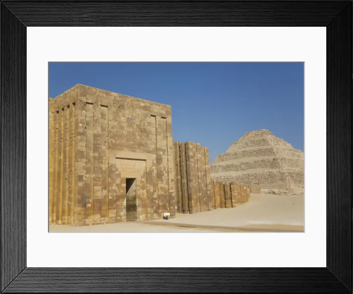 Framed Print : Entrance and Outer Wall, Step Pyramid Complex, UNESCO World Heritage Site, Saqqara, Egypt Framed Print : Entrance and Outer Wall, Step Pyramid Complex, UNESCO World Heritage Site, Saqqara, Egypt
