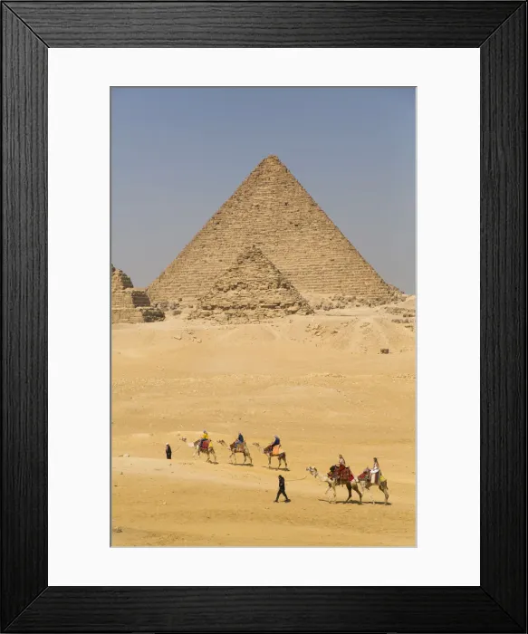 Framed Print : Tourists riding camels, Great Pyramids of Giza, UNESCO World Heritage Site, Giza, Egypt Framed Print : Tourists riding camels, Great Pyramids of Giza, UNESCO World Heritage Site, Giza, Egypt