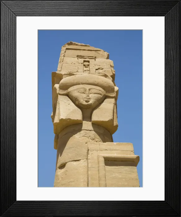 Framed Print : Hathor Headed Column, Chapel of Qartasa, Kalabsha, UNESCO World Heritage Site, near Aswan Framed Print : Hathor Headed Column, Chapel of Qartasa, Kalabsha, UNESCO World Heritage Site, near Aswan