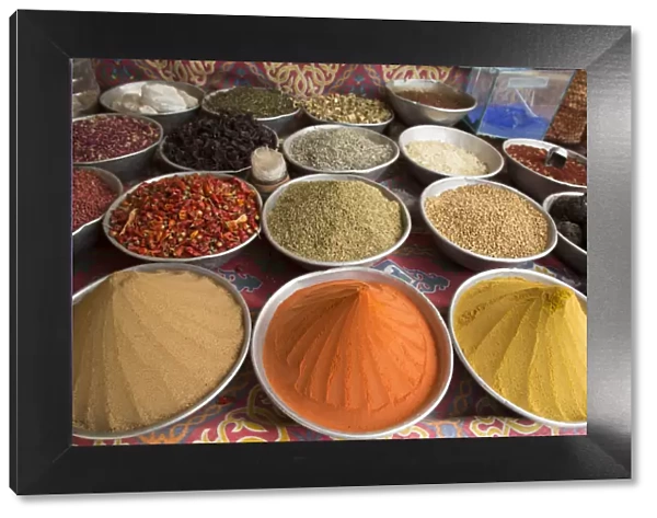 Spices, Nagaa Suhayi Gharb, Nubian Village, Aswan, Egypt, North Africa, Africa