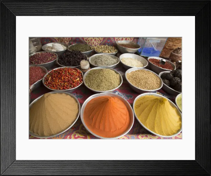 Framed Print : Spices, Nagaa Suhayi Gharb, Nubian Village, Aswan, Egypt, North Africa, Africa Framed Print : Spices, Nagaa Suhayi Gharb, Nubian Village, Aswan, Egypt, North Africa, Africa