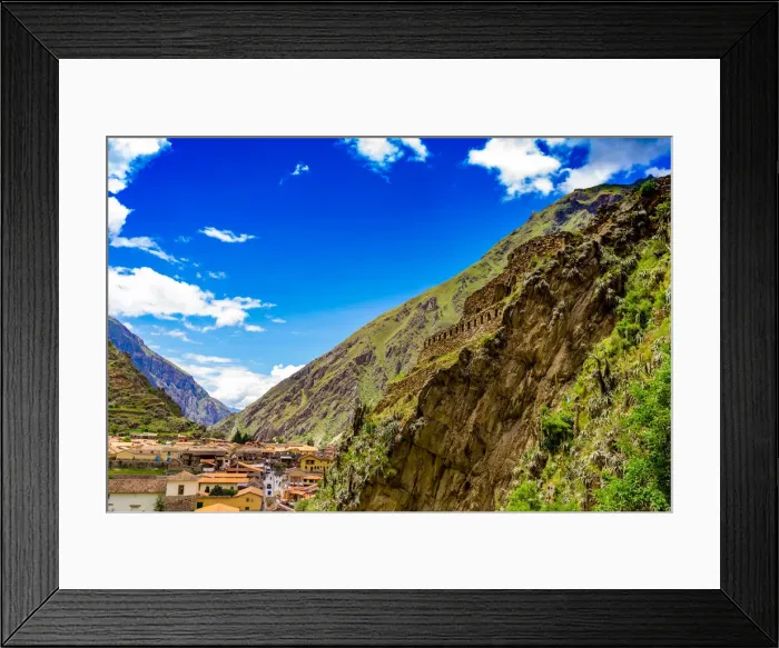 Framed Print : Ancient ruins, Ollantaytambo, Peru, South America Framed Print : Ancient ruins, Ollantaytambo, Peru, South America
