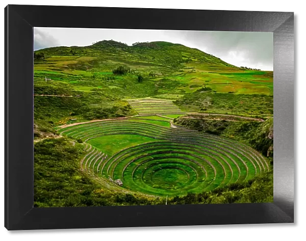 Inca terraces, ruins, Moray, Peru, South America
