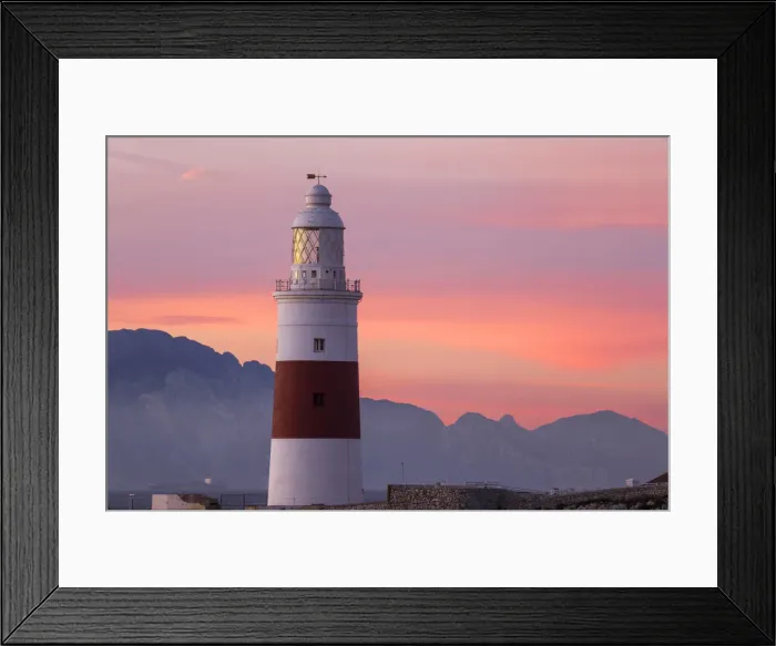 Framed Print : Europa Point Lighthouse, Gibraltar, Mediterranean, Europe Framed Print : Europa Point Lighthouse, Gibraltar, Mediterranean, Europe