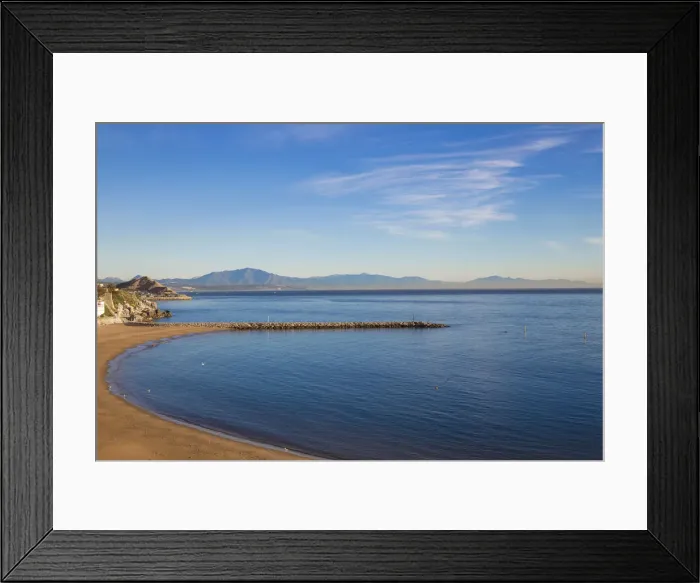 Framed Print : Sandy Bay, Gibraltar, Mediterranean, Europe