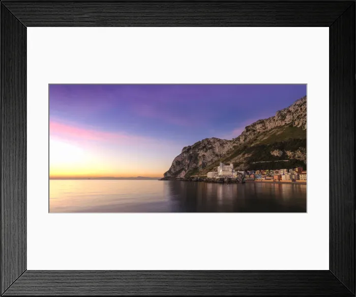 Framed Print : Catalan Bay, Gibraltar, Mediterranean, Europe Framed Print : Catalan Bay, Gibraltar, Mediterranean, Europe