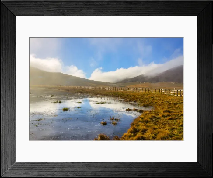Framed Print : Plateau Pantani di Accumuli, Sibillini Mountains, Umbria, Italy, Europe