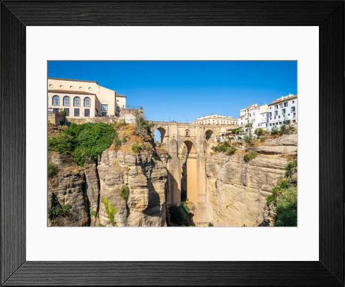 Framed Print : Puente Nuevo (New Bridge), the tallest of the three bridges in Ronda crossing Framed Print : Puente Nuevo (New Bridge), the tallest of the three bridges in Ronda crossing