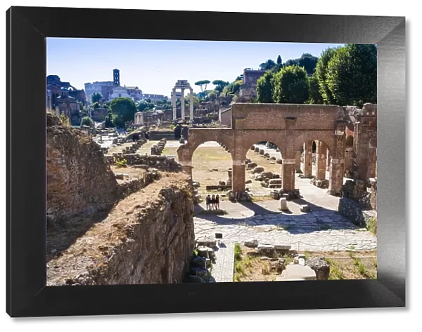 Basilica Julia, Roman Forum, UNESCO World Heritage Site, Rome, Lazio, Italy, Europe