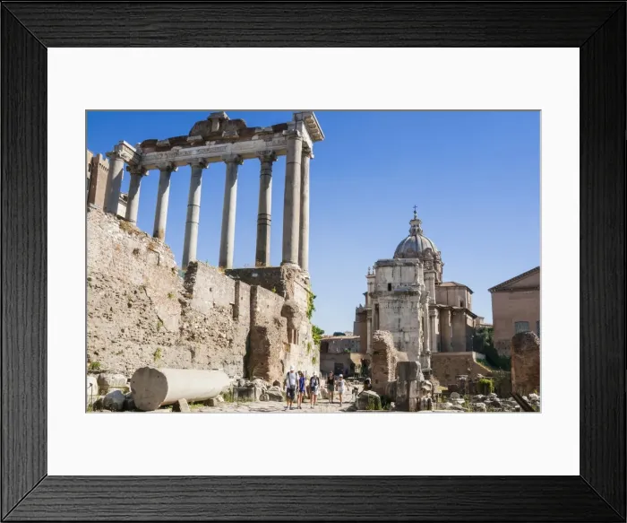 Framed Print : Temple of Saturn, Roman Forum, UNESCO World Heritage Site, Rome, Lazio, Italy, Europepe Framed Print : Temple of Saturn, Roman Forum, UNESCO World Heritage Site, Rome, Lazio, Italy, Europepe