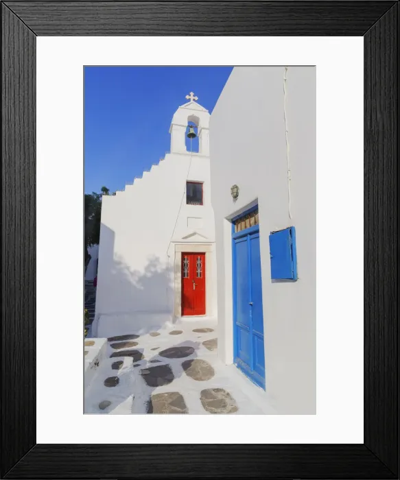 Framed Print : Greek orthodox chapel, Mykonos Town, Mykonos, Cyclades Islands, Greek Islands, Greece Framed Print : Greek orthodox chapel, Mykonos Town, Mykonos, Cyclades Islands, Greek Islands, Greece