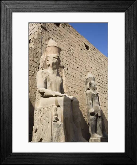 Framed Print : Colossi of Ramses II in front of Pylon, Luxor Temple, UNESCO World Heritage Site, Luxor Framed Print : Colossi of Ramses II in front of Pylon, Luxor Temple, UNESCO World Heritage Site, Luxor