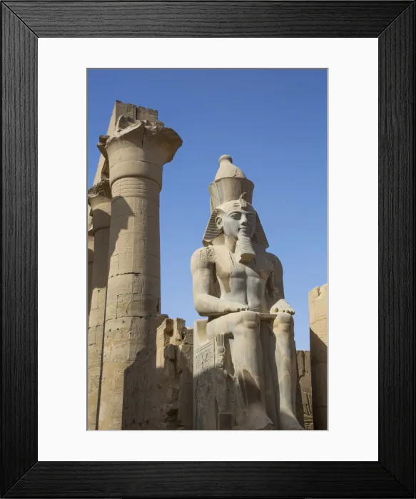 Framed Print : Colossus of Ramses II, Court of Ramses II, Luxor Temple, UNESCO World Heritage Site Framed Print : Colossus of Ramses II, Court of Ramses II, Luxor Temple, UNESCO World Heritage Site