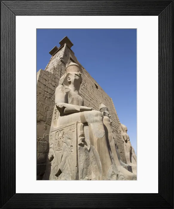 Framed Print : Colossus of Ramses II in front of Pylon, Luxor Temple, UNESCO World Heritage Site, Luxor Framed Print : Colossus of Ramses II in front of Pylon, Luxor Temple, UNESCO World Heritage Site, Luxor