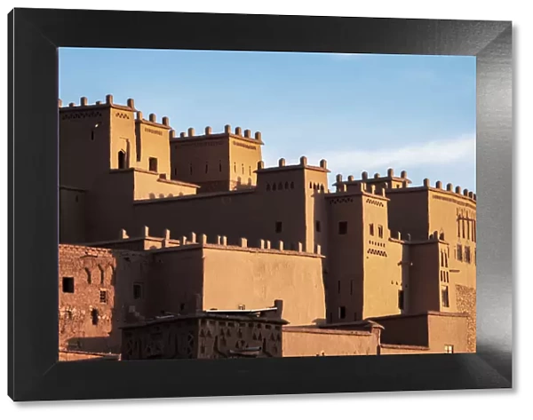Ait Ben-Haddou Kasbah in the morning, UNESCO World Heritage Site, Morocco, North Africa