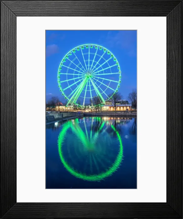 Framed Print : The tallest Ferris Wheel in Canada at the harbour, Montreal, Quebec, Canada