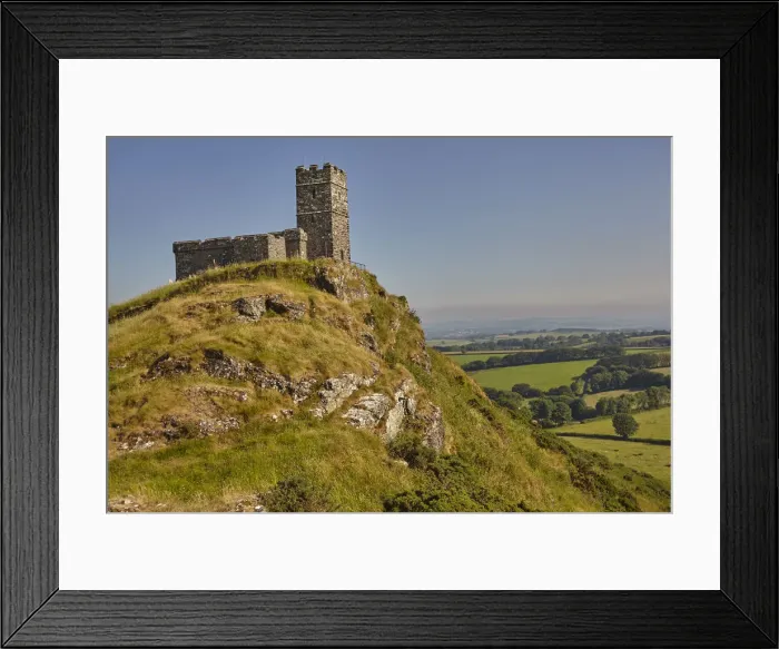 Framed Print : An iconic Dartmoor view of the 13th century St. Michaels Church on Brent Tor Framed Print : An iconic Dartmoor view of the 13th century St. Michaels Church on Brent Tor