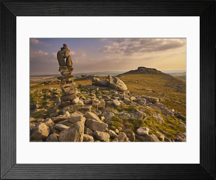 Framed Print : Granite boulders on the summit of Rough Tor, one of the highest points of Bodmin Moor Framed Print : Granite boulders on the summit of Rough Tor, one of the highest points of Bodmin Moor