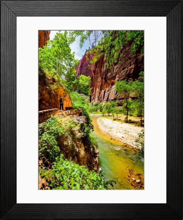 Framed Print : The Narrows Canyon Trail, Zion National Park, Utah, United States of America Framed Print : The Narrows Canyon Trail, Zion National Park, Utah, United States of America