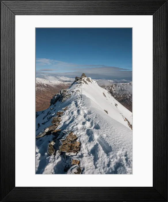 Framed Print : Sgurr a Bhealaich Dheirg, the highest and finest Munro on the Brothers Ridge Framed Print : Sgurr a Bhealaich Dheirg, the highest and finest Munro on the Brothers Ridge