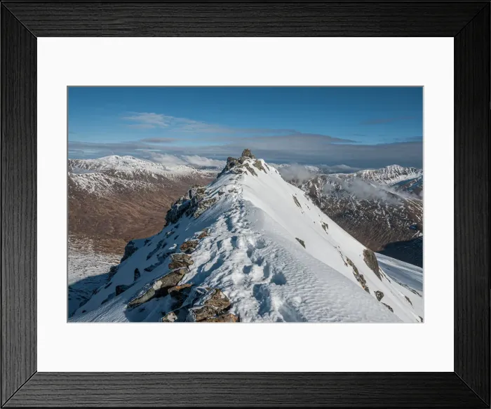 Framed Print : Sgurr a Bhealaich Dheirg, the highest and finest Munro on the Brothers Ridge Framed Print : Sgurr a Bhealaich Dheirg, the highest and finest Munro on the Brothers Ridge