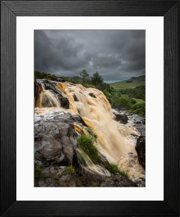 Framed Print : The Loup of Fintry waterfall on the River Endrick, located approximately two miles Framed Print : The Loup of Fintry waterfall on the River Endrick, located approximately two miles