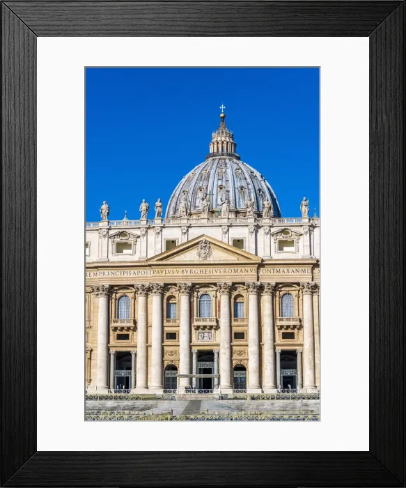 Framed Print : St. Peters Basilica, UNESCO World Heritage Site, The Vatican, Rome, Lazio, Italy Framed Print : St. Peters Basilica, UNESCO World Heritage Site, The Vatican, Rome, Lazio, Italy