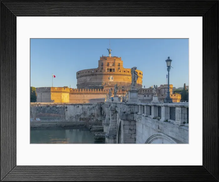 Framed Print : St. Angelo Bridge (Ponte Sant Angelo) and Castel Sant Angelo Framed Print : St. Angelo Bridge (Ponte Sant Angelo) and Castel Sant Angelo