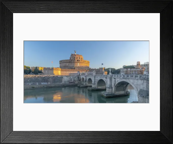 Framed Print : St. Angelo Bridge (Ponte Sant Angelo) and Castel Sant Angelo Framed Print : St. Angelo Bridge (Ponte Sant Angelo) and Castel Sant Angelo