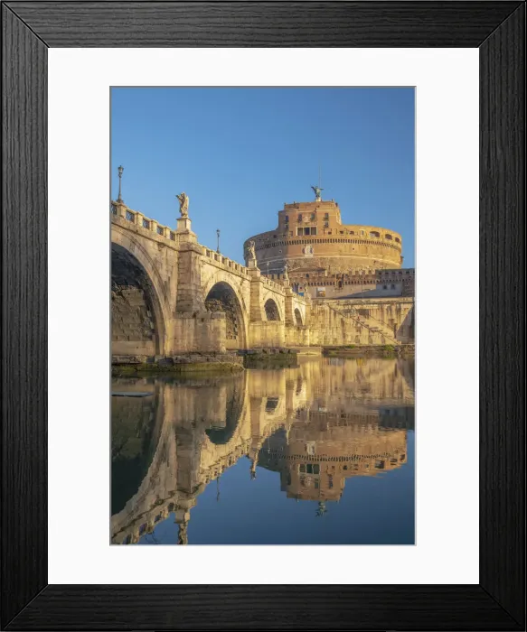 Framed Print : St. Angelo Bridge (Ponte Sant Angelo) and Castel Sant Angelo Framed Print : St. Angelo Bridge (Ponte Sant Angelo) and Castel Sant Angelo