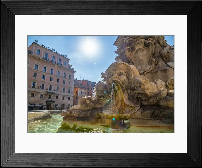 Framed Print : Piazza della Rotunda, Fontana del Pantheon, Pigna, Rome, Lazio, Italy, Europe Framed Print : Piazza della Rotunda, Fontana del Pantheon, Pigna, Rome, Lazio, Italy, Europe