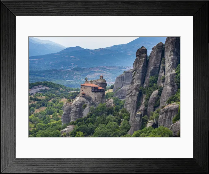 Framed Print : Holy Monastery of St. Nicholas Anapafsas, UNESCO World Heritage Site, Meteora Monasteries Framed Print : Holy Monastery of St. Nicholas Anapafsas, UNESCO World Heritage Site, Meteora Monasteries