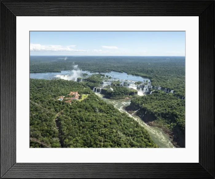 Framed Print : Aerial view by helicopter of Iguacu Falls (Cataratas do Iguacu) Framed Print : Aerial view by helicopter of Iguacu Falls (Cataratas do Iguacu)
