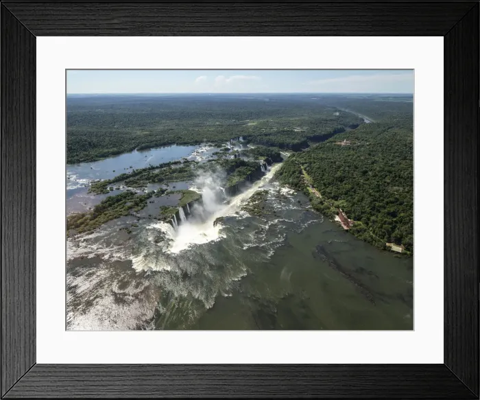 Framed Print : Aerial view by helicopter of Iguacu Falls (Cataratas do Iguacu) Framed Print : Aerial view by helicopter of Iguacu Falls (Cataratas do Iguacu)