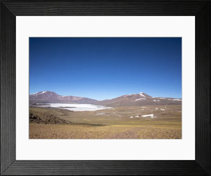 Framed Print : The huge salt flat in Salar de Capur, Antofagasta Region, Chile, South America Framed Print : The huge salt flat in Salar de Capur, Antofagasta Region, Chile, South America